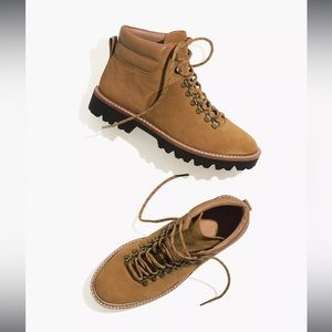 Madewell The Citywalk Lugsole Hiker Boot in Leather